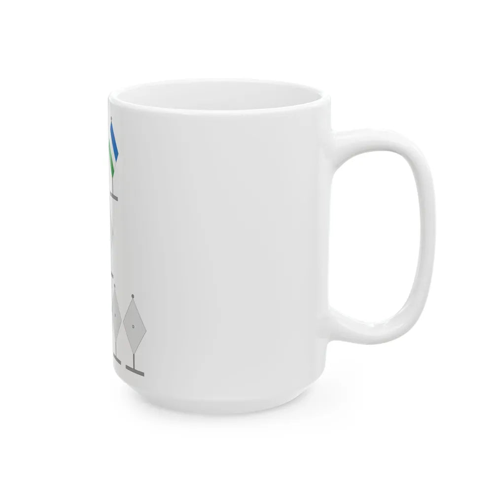 Protocolo bandera de Isnos (Colombia) White Coffee Mug - Go Mug Yourself