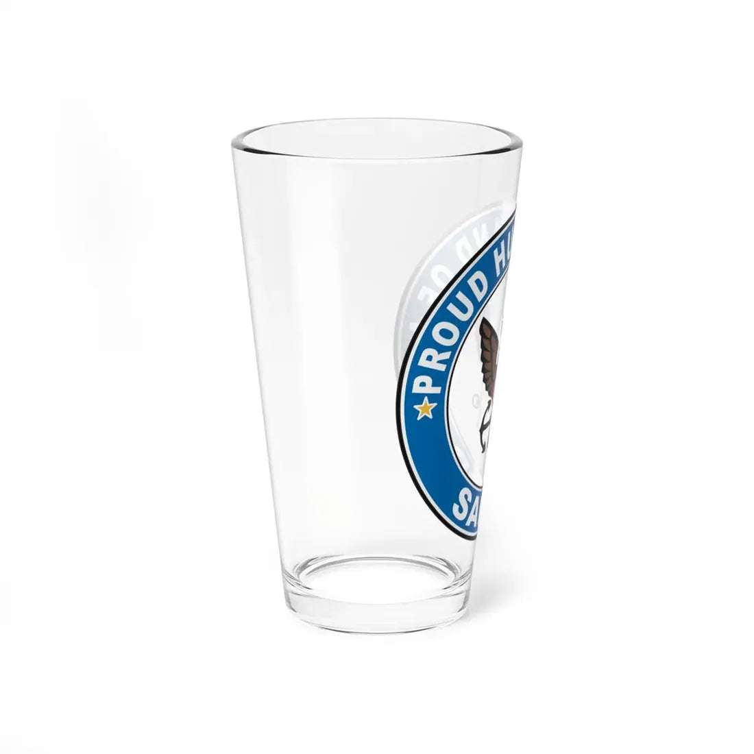 Proud Husband of a Sailor (U.S. Navy) Pint Glass 16oz - Go Mug Yourself
