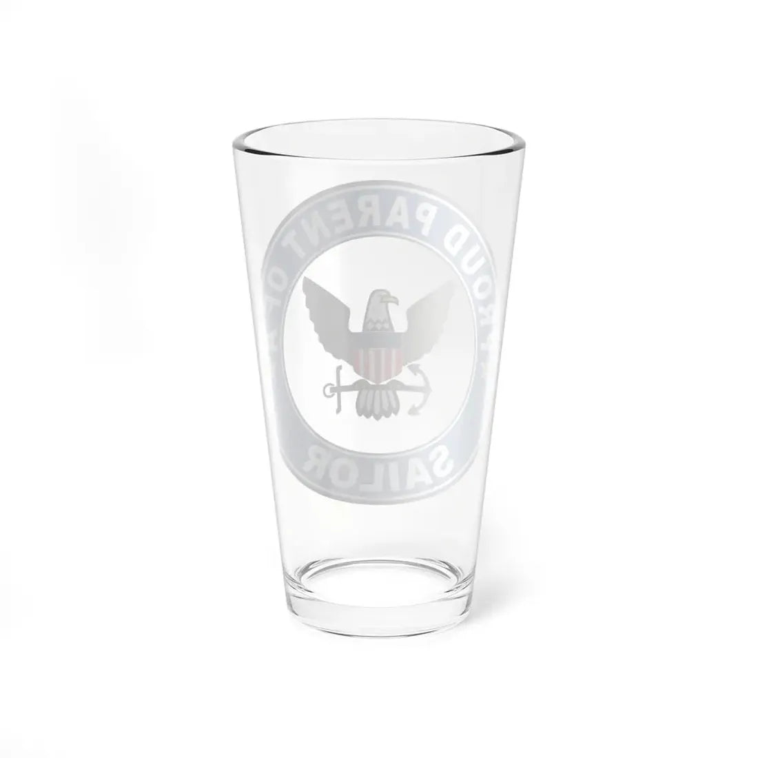 Proud Parent of a Sailor (U.S. Navy) Pint Glass 16oz - Go Mug Yourself