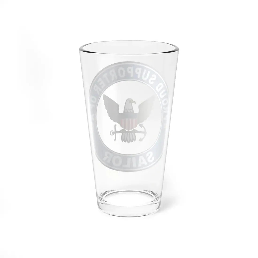 Proud Supporter of a Sailor (U.S. Navy) Pint Glass 16oz - Go Mug Yourself