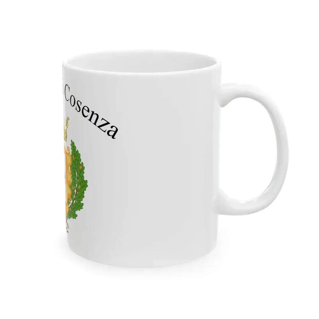 Provincia di Cosenza-Bandiera (Italy) White Coffee Mug - Go Mug Yourself