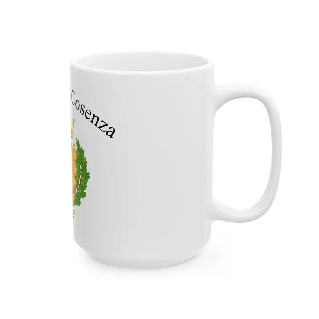 Provincia di Cosenza-Bandiera (Italy) White Coffee Mug - Go Mug Yourself