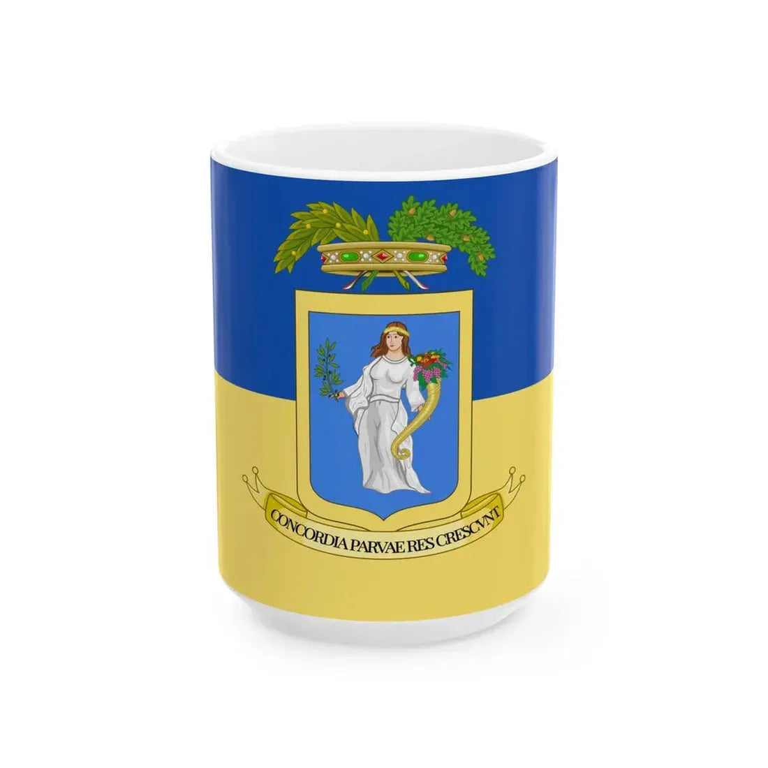 Provincia di Pordenone-Bandiera (Italy) White Coffee Mug 15oz - Go Mug Yourself