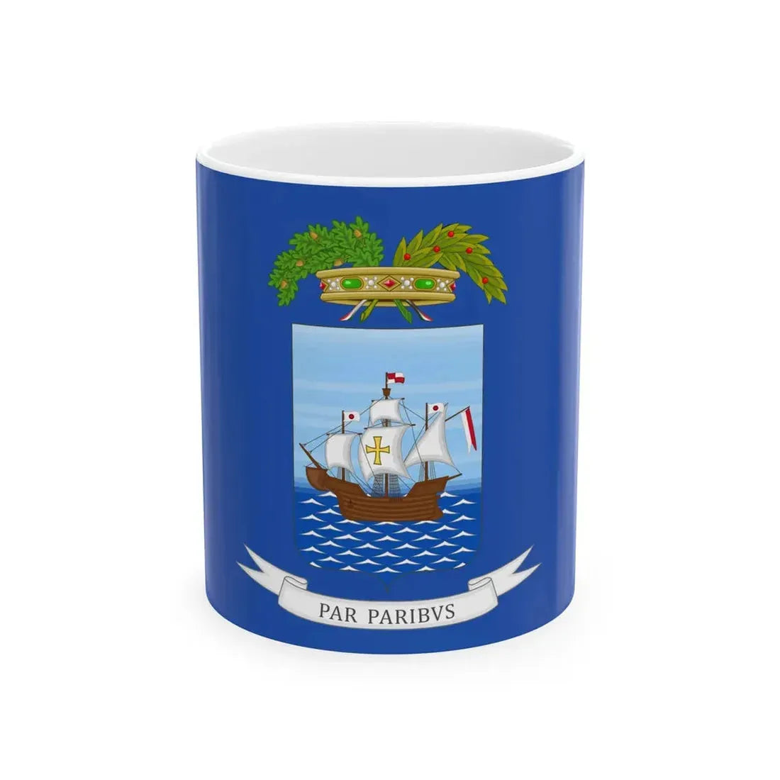 Provincia di Savona-Bandiera (Italy) White Coffee Mug 11oz - Go Mug Yourself