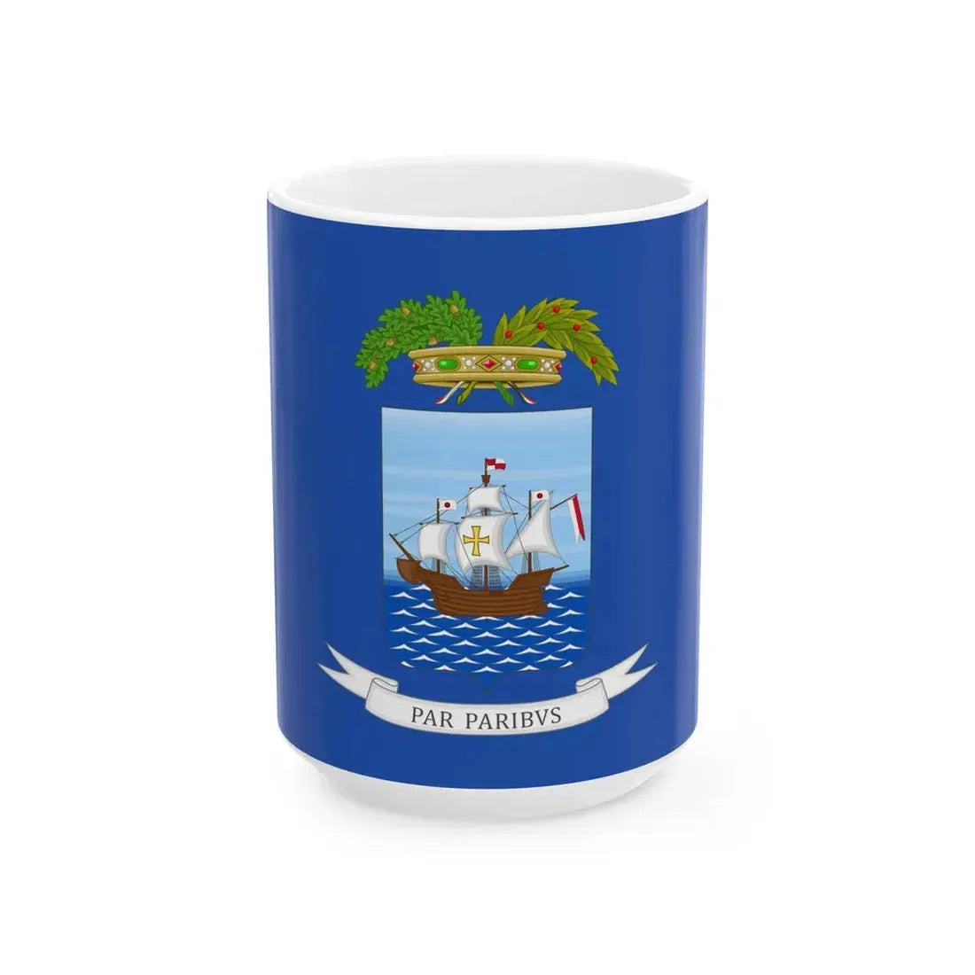 Provincia di Savona-Bandiera (Italy) White Coffee Mug 15oz - Go Mug Yourself