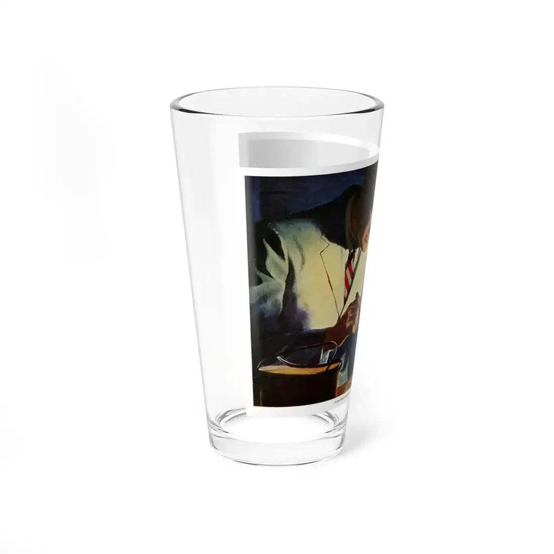 Prowler in the House, 1959 (Magazine Illustration) Pint Glass 16oz - Go Mug Yourself
