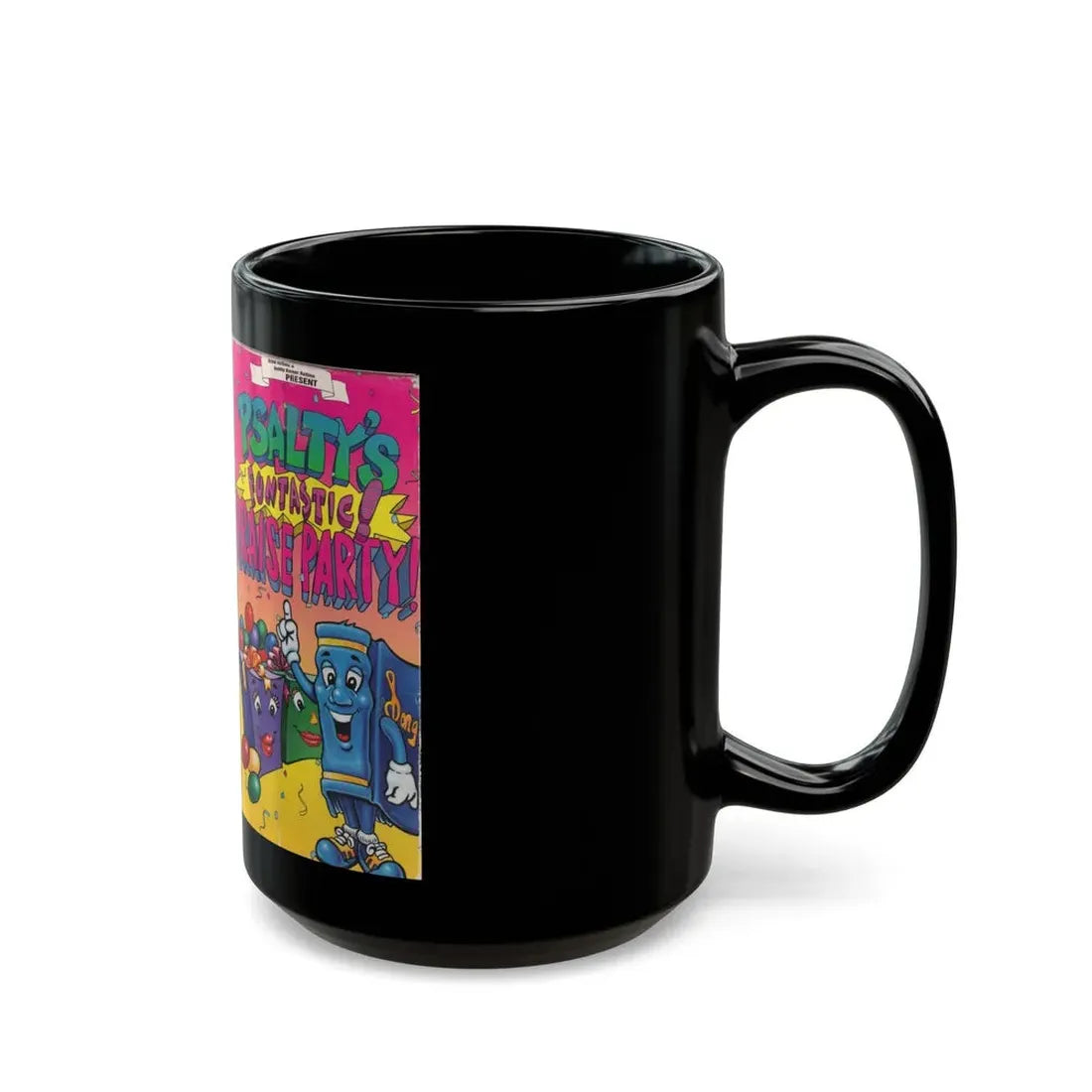 PSALTYS FUNTASTIC PRAISE PARTY (VHS COVER) - Black Coffee Mug - Go Mug Yourself