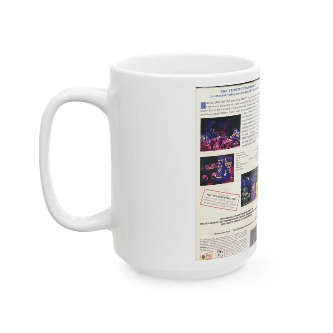 PSALTYS FUNTASTIC PRAISE PARTY (VHS COVER) - White Coffee Mug - Go Mug Yourself