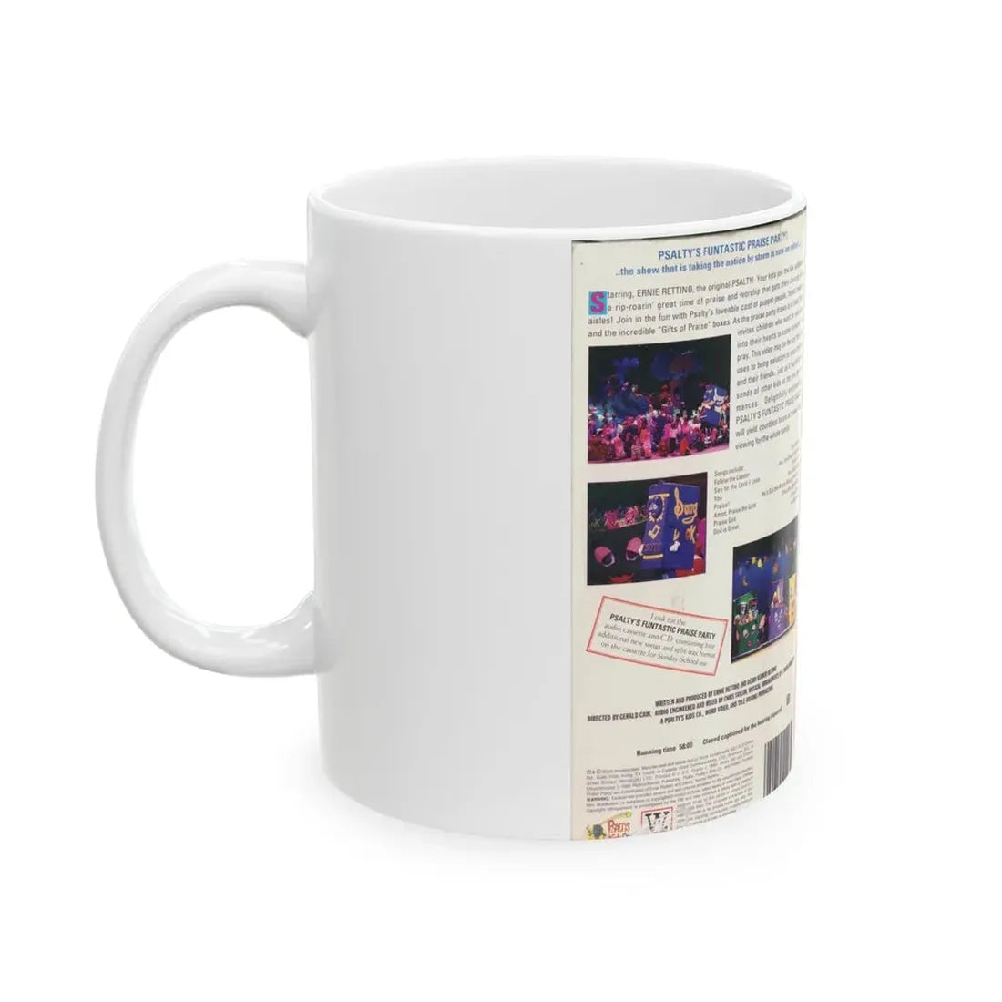 PSALTYS FUNTASTIC PRAISE PARTY (VHS COVER) - White Coffee Mug - Go Mug Yourself