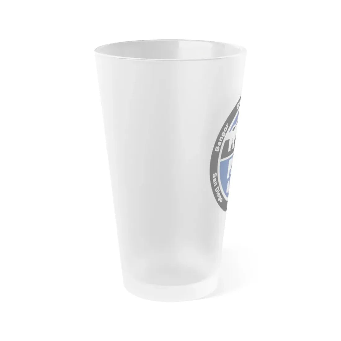PSNS & IMF (U.S. Navy) Frosted Pint Glass 16oz - Go Mug Yourself