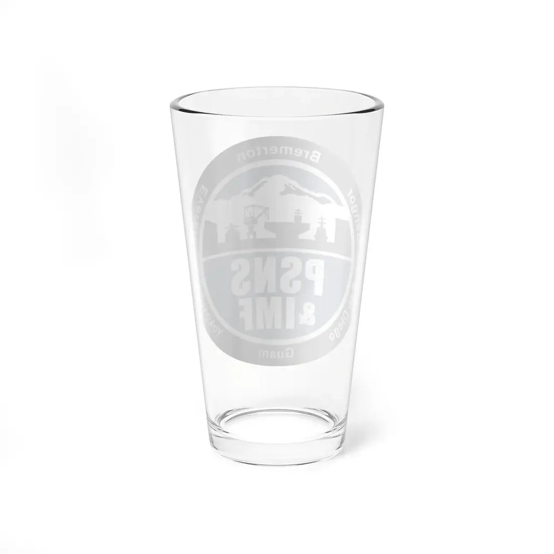PSNS & IMF (U.S. Navy) Pint Glass 16oz - Go Mug Yourself