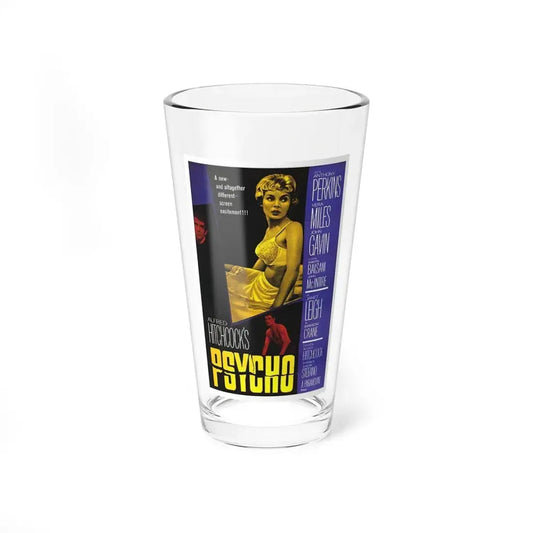 PSYCHO 1960 Movie Poster - Pint Glass 16oz 16oz - Go Mug Yourself