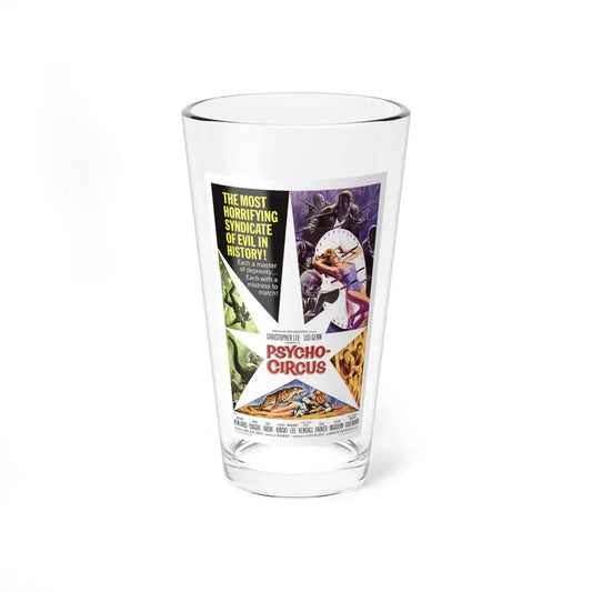 PSYCHO CIRCUS 1966 Movie Poster - Pint Glass 16oz 16oz - Go Mug Yourself