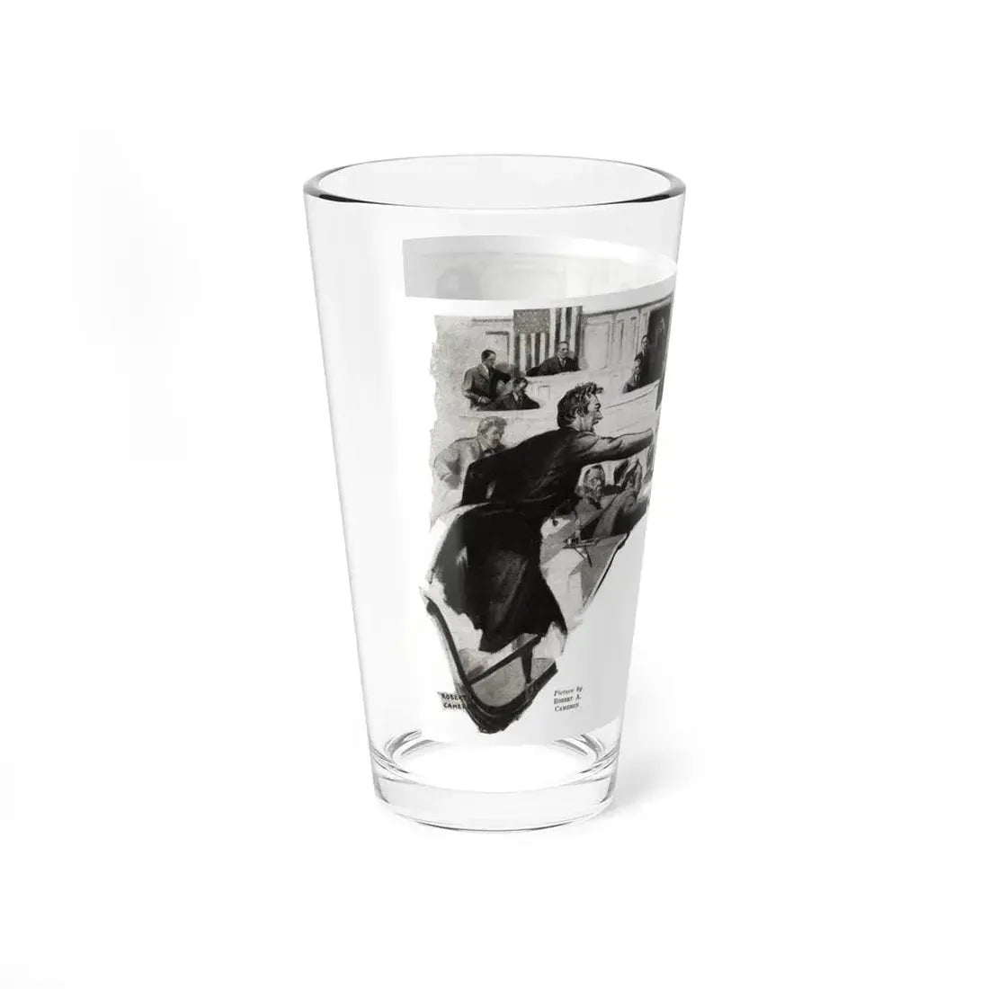 Public Men, Private Enemies, Liberty magazine, July 30, 1932 (Magazine Illustration) Pint Glass 16oz - Go Mug Yourself