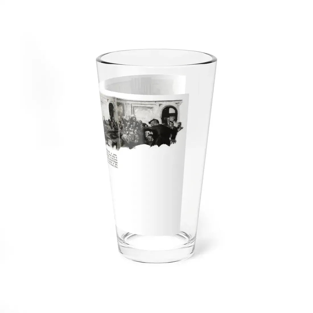 Public Men, Private Enemies, Liberty magazine, July 30, 1932 (Magazine Illustration) Pint Glass 16oz - Go Mug Yourself