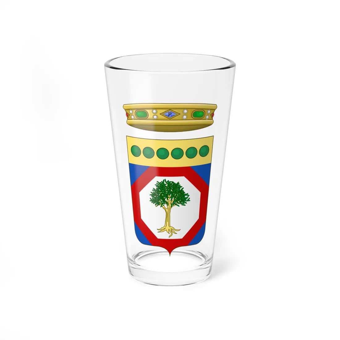 Puglia-Stemma Sodacan (Italy) (Coat of Arms) Pint Glass 16oz 16oz - Go Mug Yourself