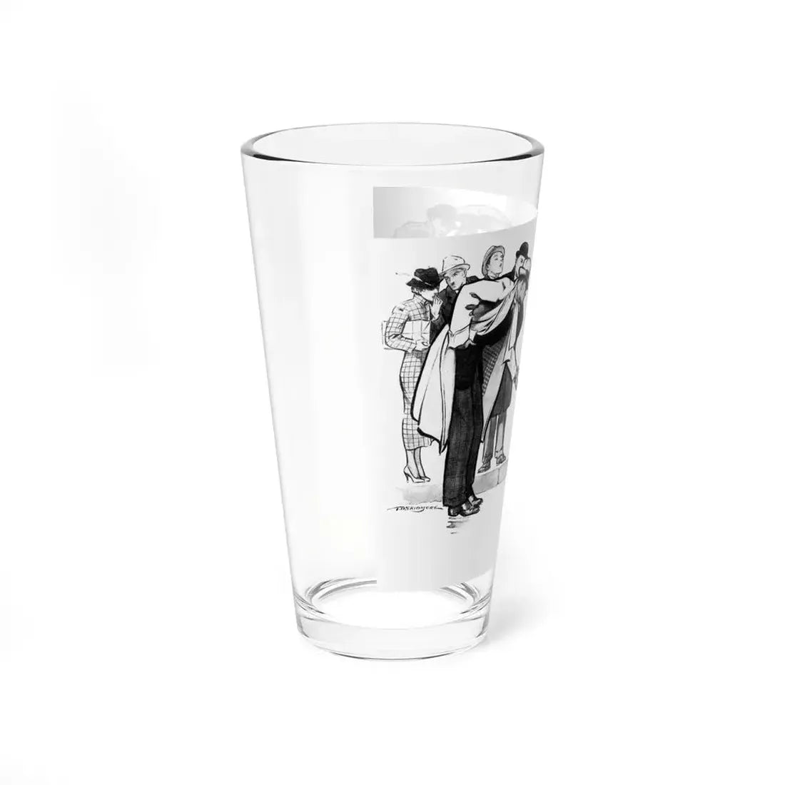 Pul-lease! Lawyer Sue, Liberty magazine, January 19, 1935 (Magazine Illustration) Pint Glass 16oz - Go Mug Yourself