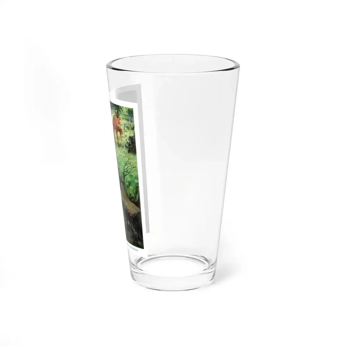 pull, jill, pull! cried laura, exerting all her strength (Magazine Illustration) Pint Glass 16oz - Go Mug Yourself