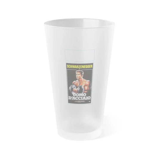 PUMPING IRON (FOREIGN) 1977 Movie Poster - Frosted Pint Glass 16oz Default Title - Go Mug Yourself