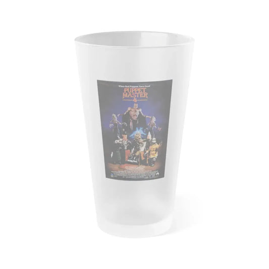 PUPPET MASTER 4 1993 Movie Poster - Frosted Pint Glass 16oz 16oz Frosted - Go Mug Yourself