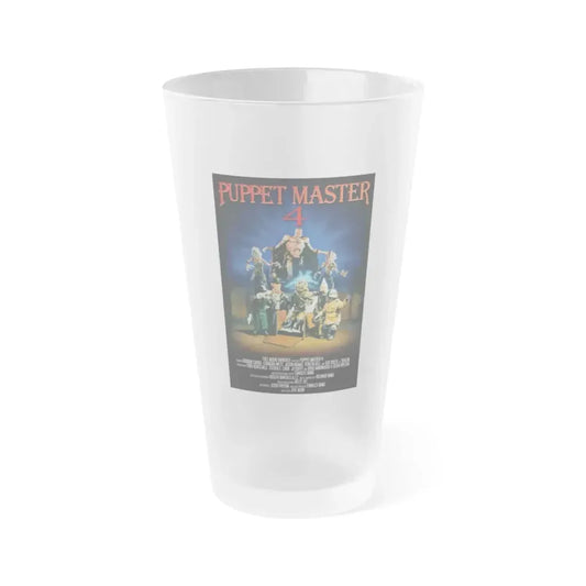 PUPPET MASTER 4 (2) 1993 Movie Poster - Frosted Pint Glass 16oz 16oz Frosted - Go Mug Yourself