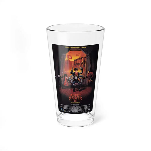 PUPPET MASTER III TOULON'S REVENGE 1991 Movie Poster - Pint Glass 16oz 16oz - Go Mug Yourself