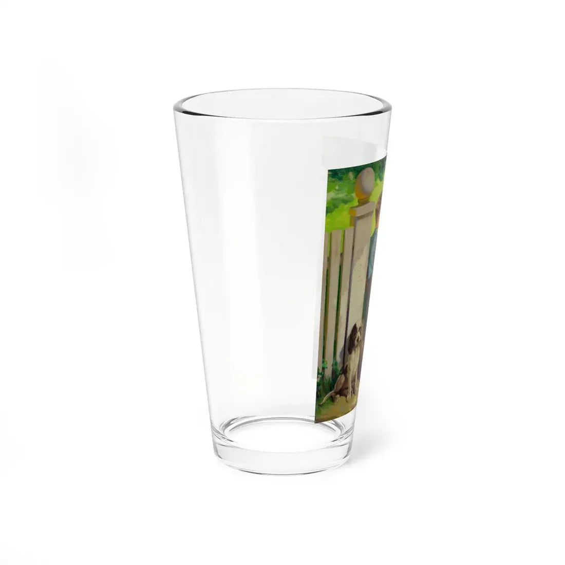 Puppy Love_1 (Magazine Illustration) Pint Glass 16oz - Go Mug Yourself