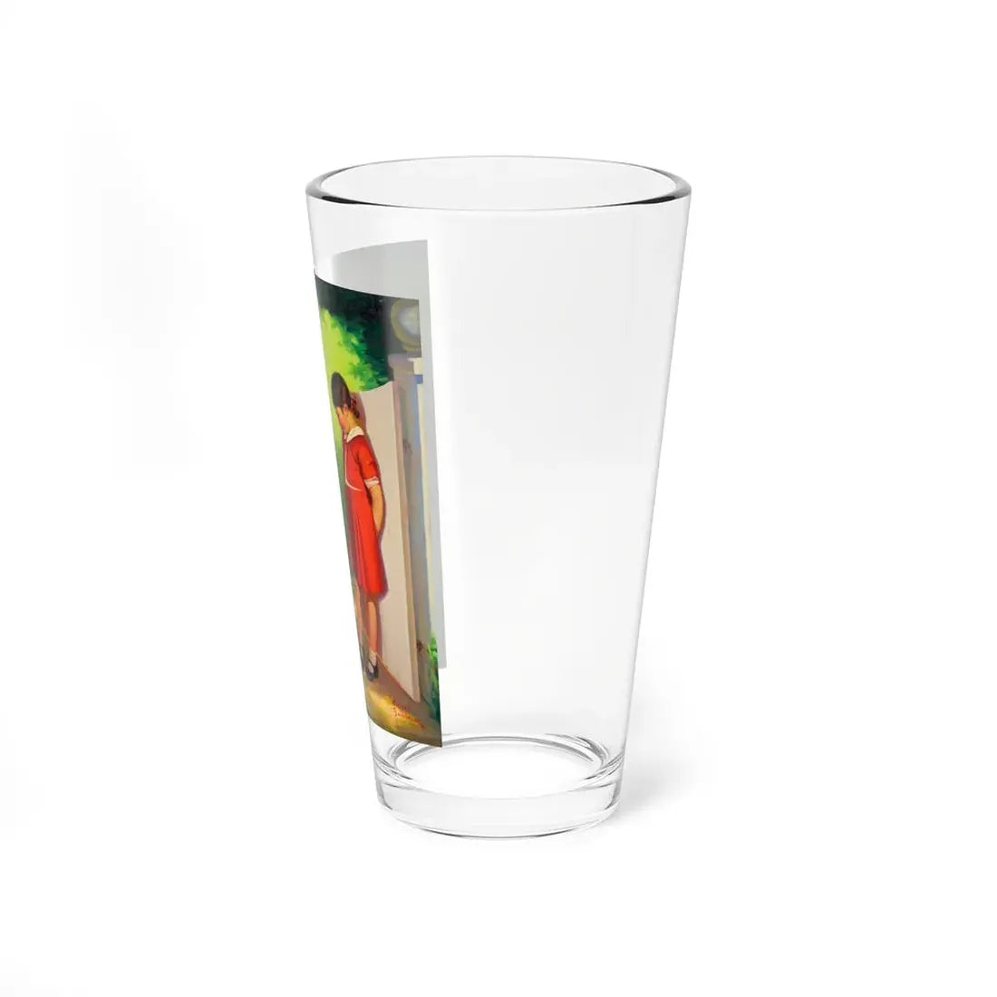 Puppy Love_1 (Magazine Illustration) Pint Glass 16oz - Go Mug Yourself