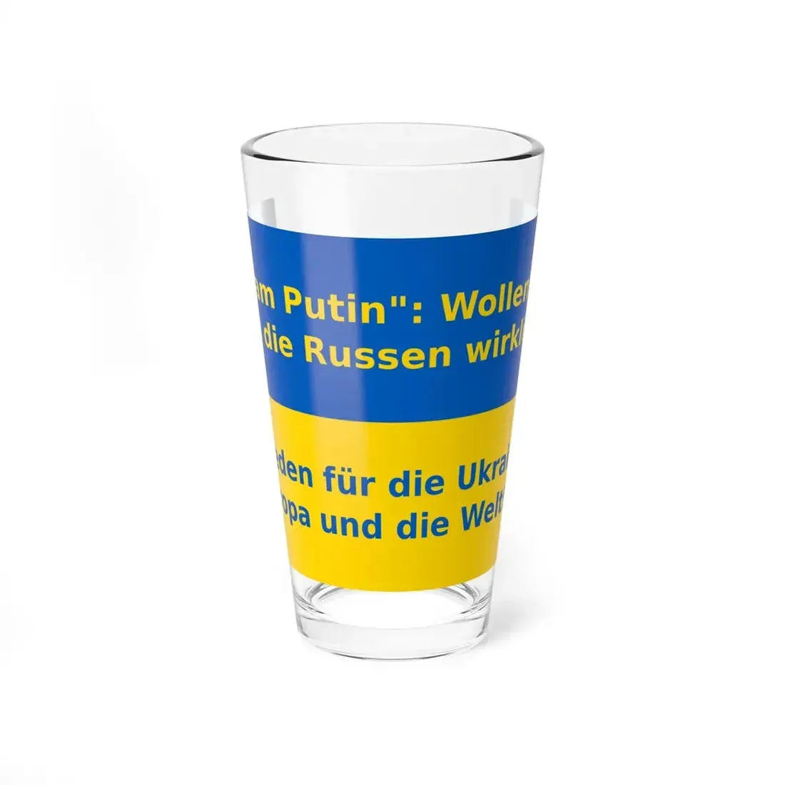 Putin Ukraine (Ukraine) Pint Glass 16oz 16oz - Go Mug Yourself