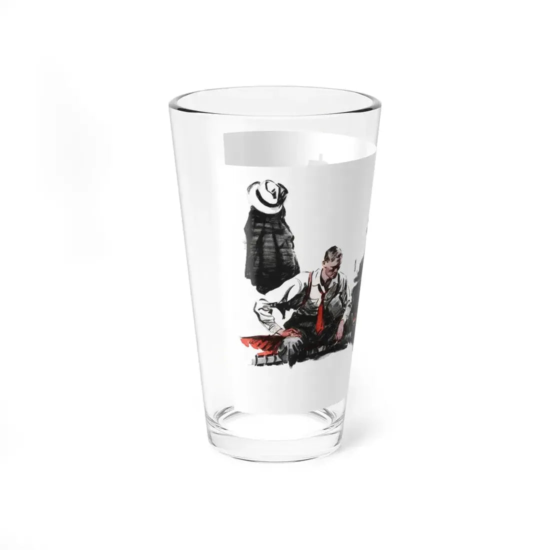 Puzzle in Snow (2), The American Magazine, June 1937 (Magazine Illustration) Pint Glass 16oz - Go Mug Yourself
