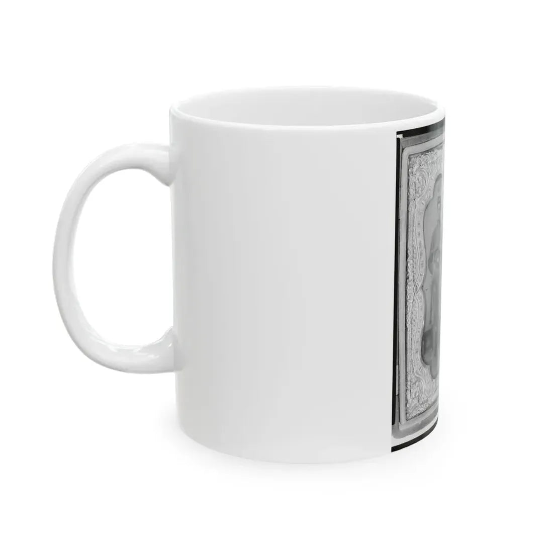Pvt. Frank A. Remington And Two Other Union Soldiers, Full-Length Portrait, Facing Front (U.S. Civil War) White Coffee Mug - Go Mug Yourself