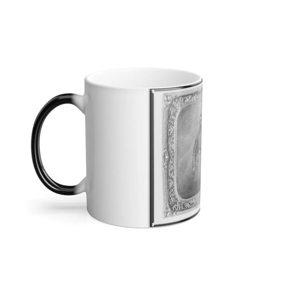 Pvt. C.C. Wenner, Co. A., 35Th Virginia Cavalry, C.S.A., Three-Quarter Length Portrait, Facing Front (U.S. Civil War) Color Changing Coffee Mug 11oz-Go Mug Yourself