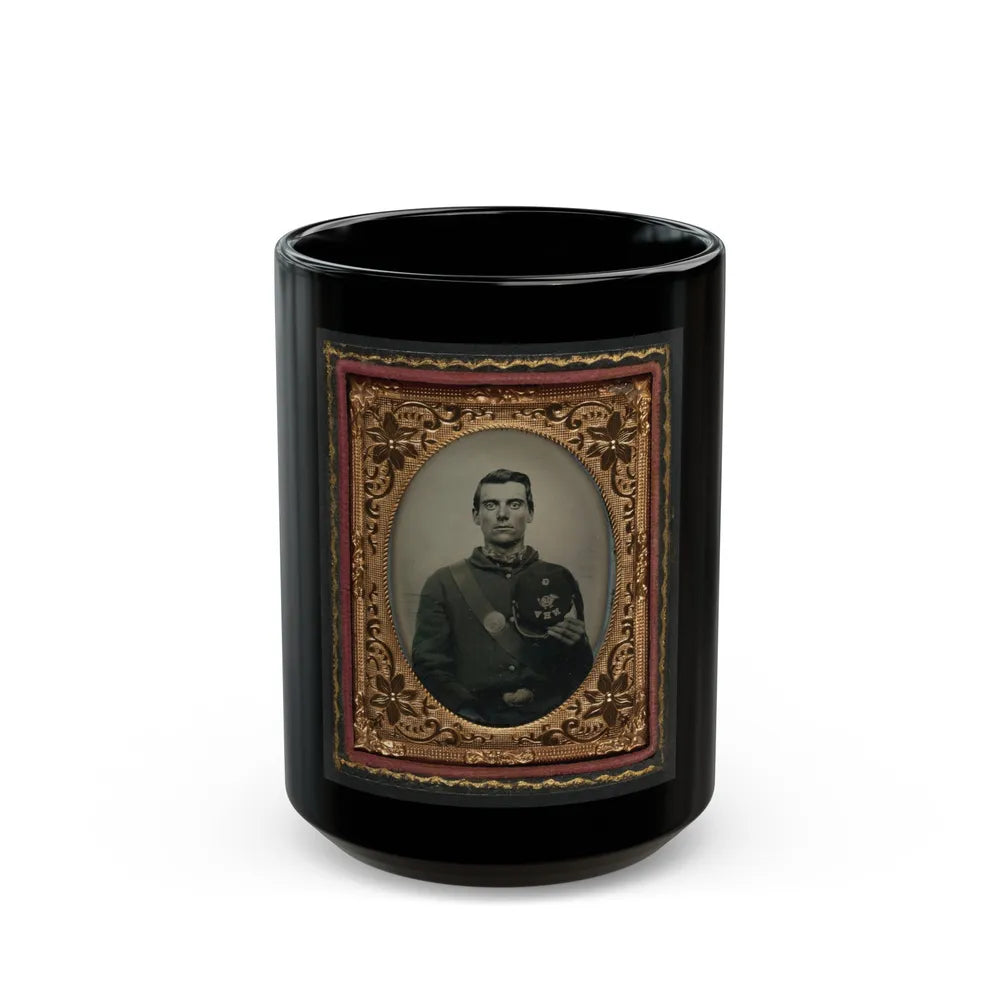 Pvt. Edward H. Clark Of Company G, 12th New Hampshire Volunteers (U.S. Civil War) Black Coffee Mug-15oz-Go Mug Yourself