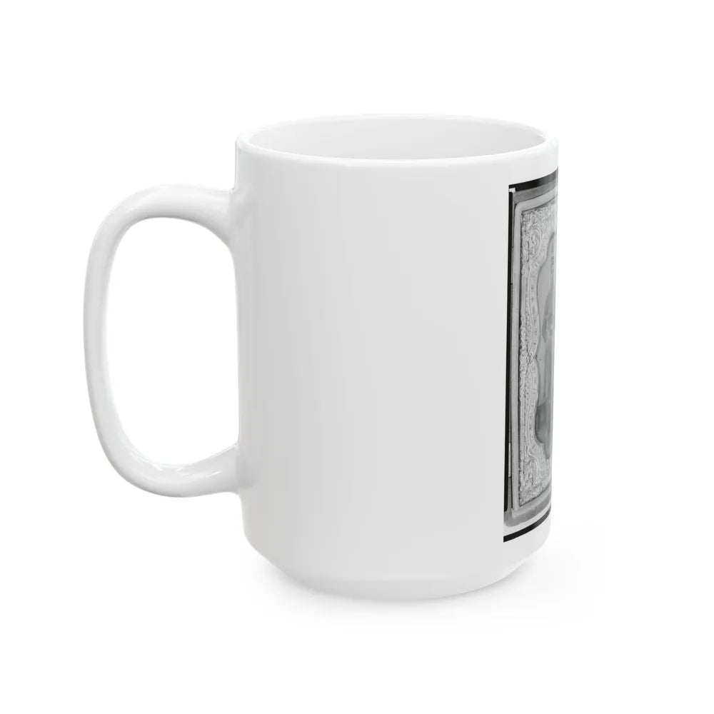 Pvt. Frank A. Remington And Two Other Union Soldiers, Full-Length Portrait, Facing Front (U.S. Civil War) White Coffee Mug-Go Mug Yourself