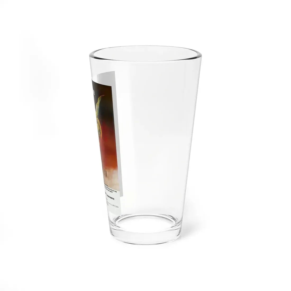 Q THE WINGED SERPENT 1982 Movie Poster - Pint Glass 16oz - Go Mug Yourself