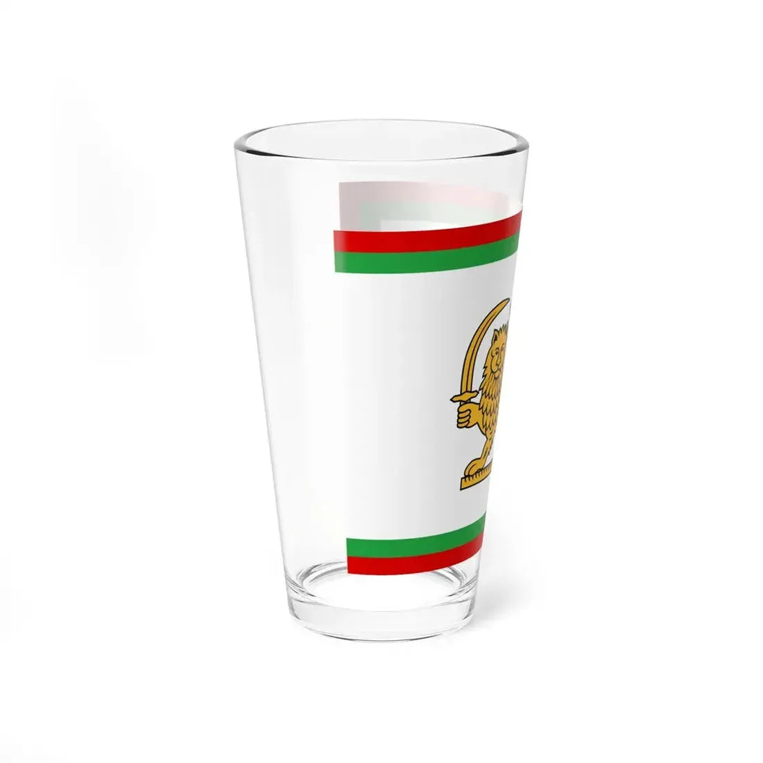 Qajar Naval Ensign (Iran) Pint Glass 16oz - Go Mug Yourself