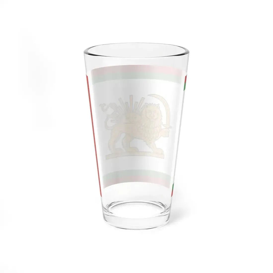 Qajar Naval Ensign (Iran) Pint Glass 16oz - Go Mug Yourself