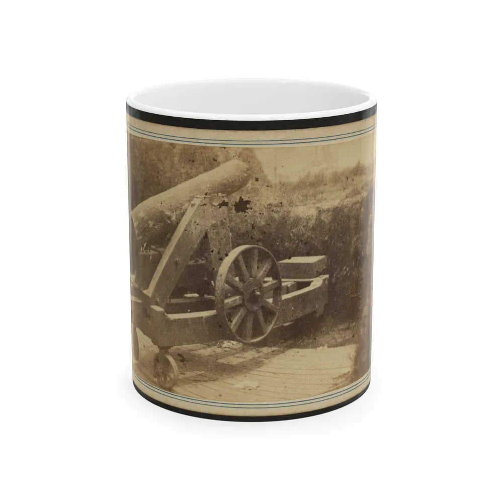 Quaker Gun Mounted On Bluff Of Port Hudson, La. (U.S. Civil War) White Coffee Mug-11oz-Go Mug Yourself
