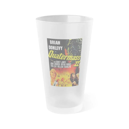 QUATERMASS II 1957 Movie Poster - Frosted Pint Glass 16oz Default Title - Go Mug Yourself