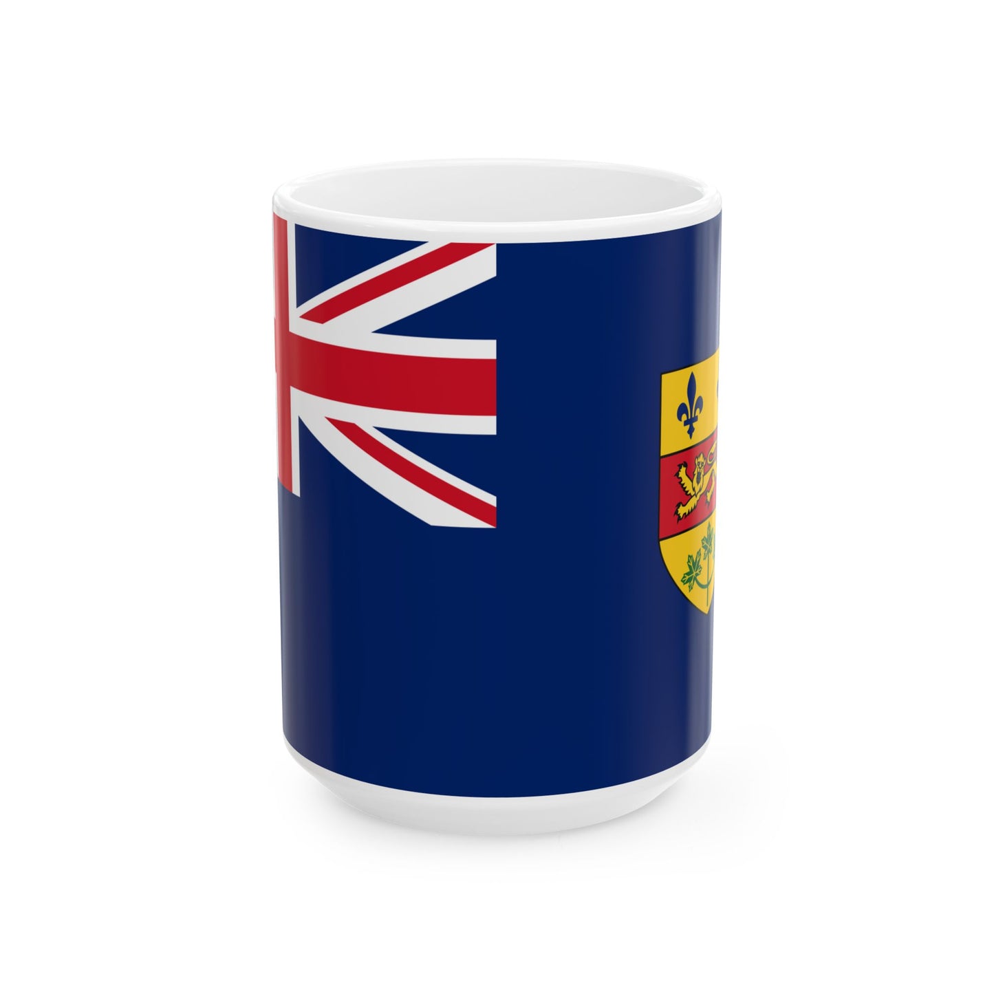 Quebec Blue Ensign 1868-1939 (Canada) White Coffee Mug-15oz-Go Mug Yourself