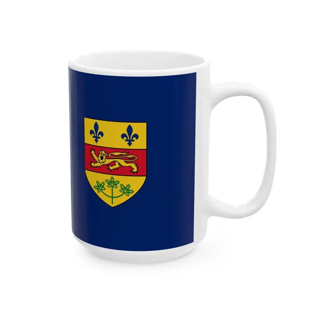 Quebec Blue Ensign 1868-1939 (Canada) White Coffee Mug - Go Mug Yourself