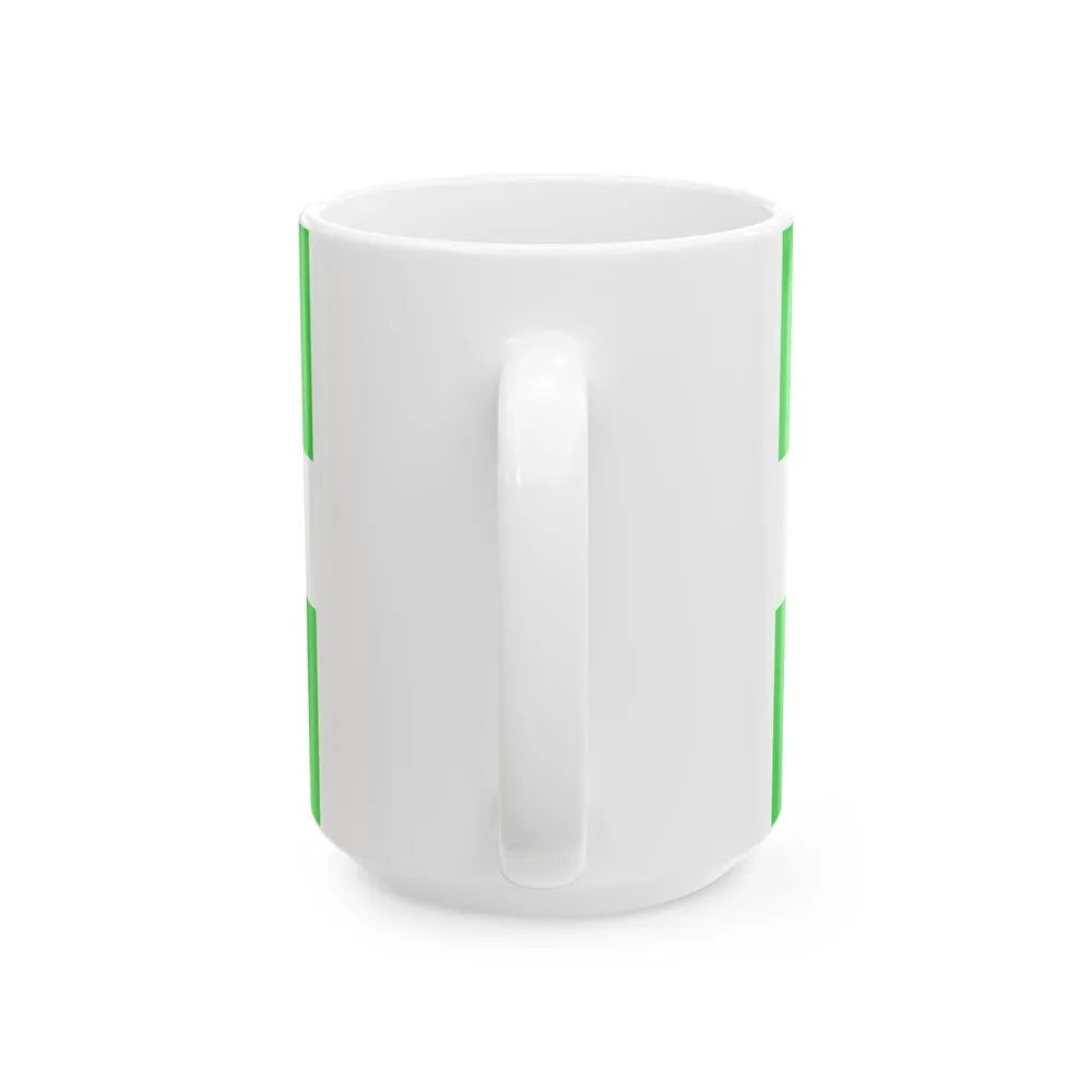 Quebec Weed Flag Var1 (Canada) White Coffee Mug - Go Mug Yourself