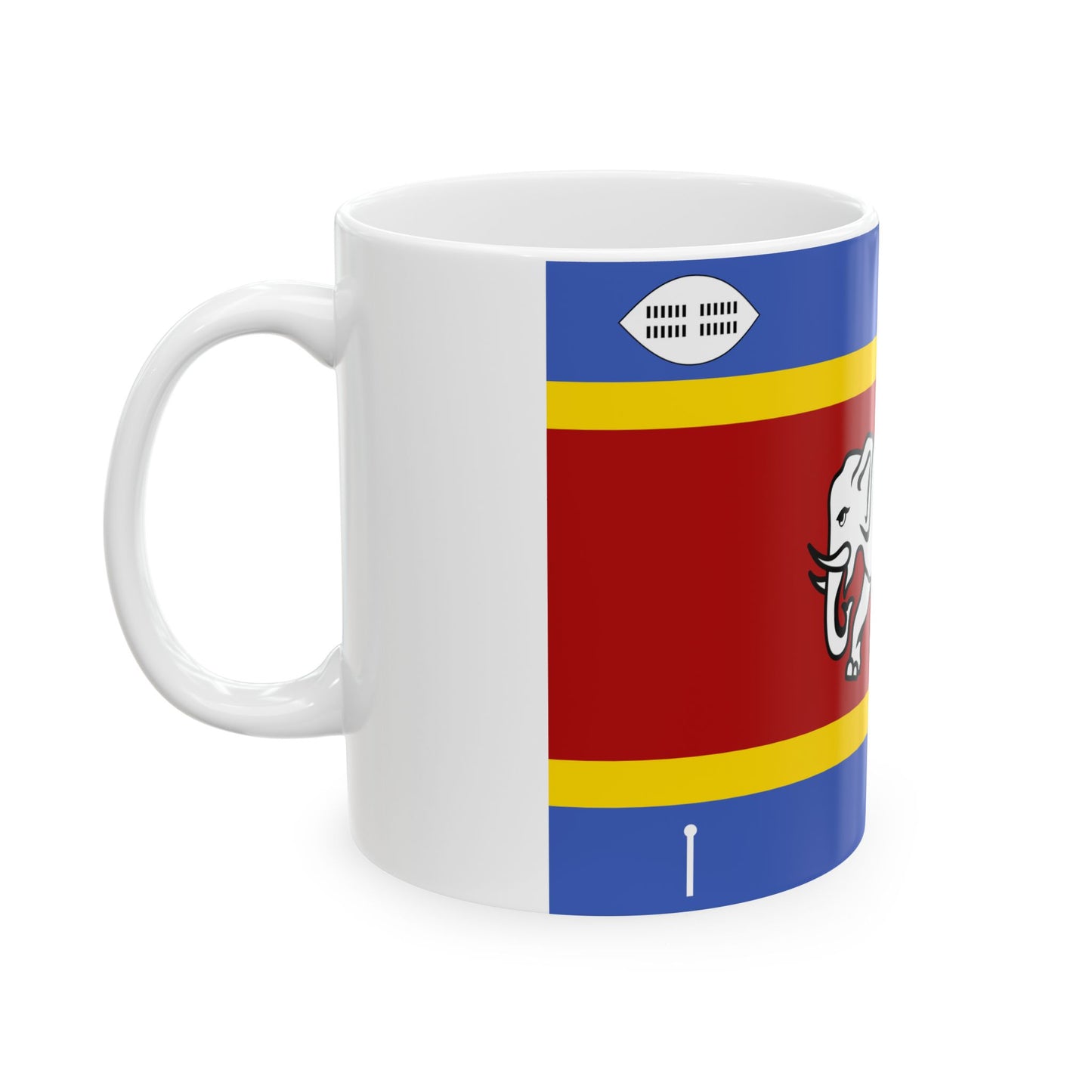 Queen Mother Standard of Eswatini (Eswatini) White Coffee Mug-Go Mug Yourself