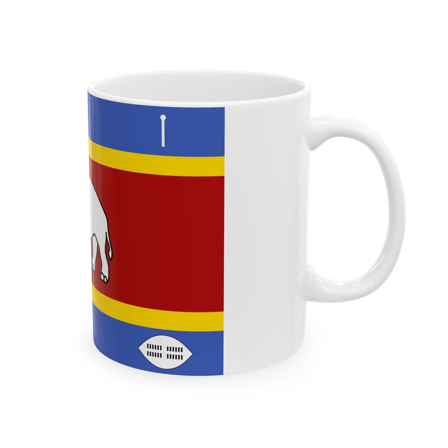 Queen Mother Standard of Eswatini (Eswatini) White Coffee Mug-Go Mug Yourself