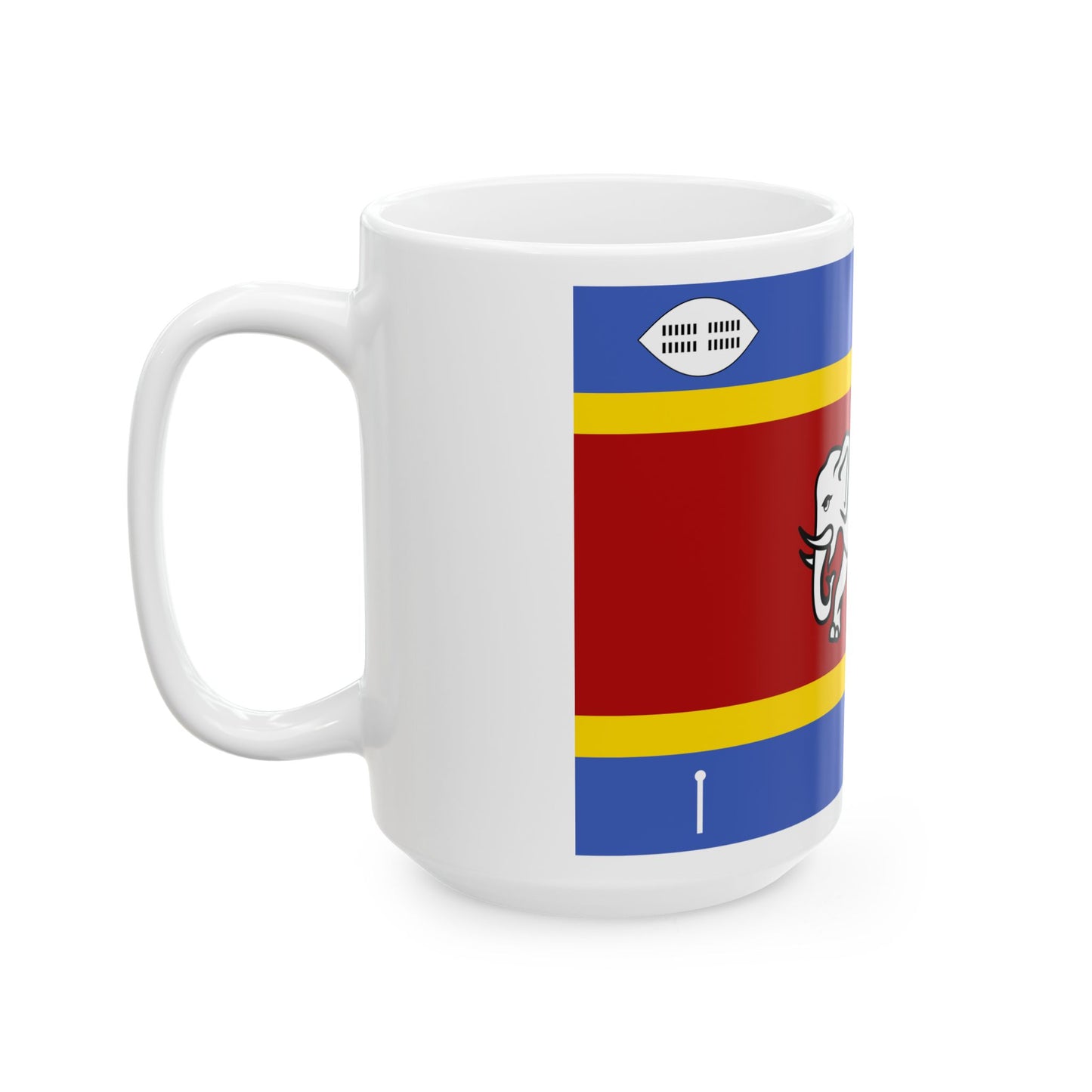 Queen Mother Standard of Eswatini (Eswatini) White Coffee Mug-Go Mug Yourself