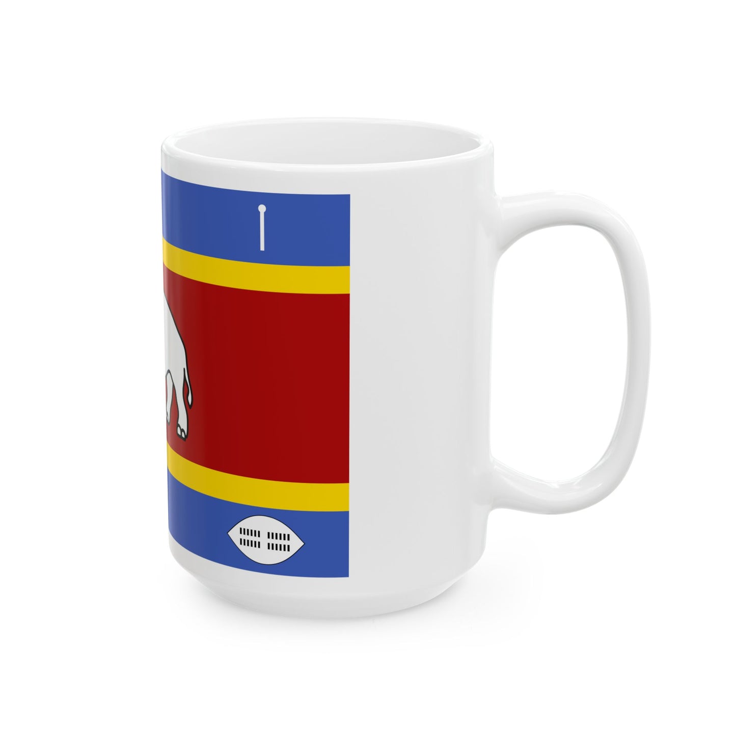 Queen Mother Standard of Eswatini (Eswatini) White Coffee Mug-Go Mug Yourself