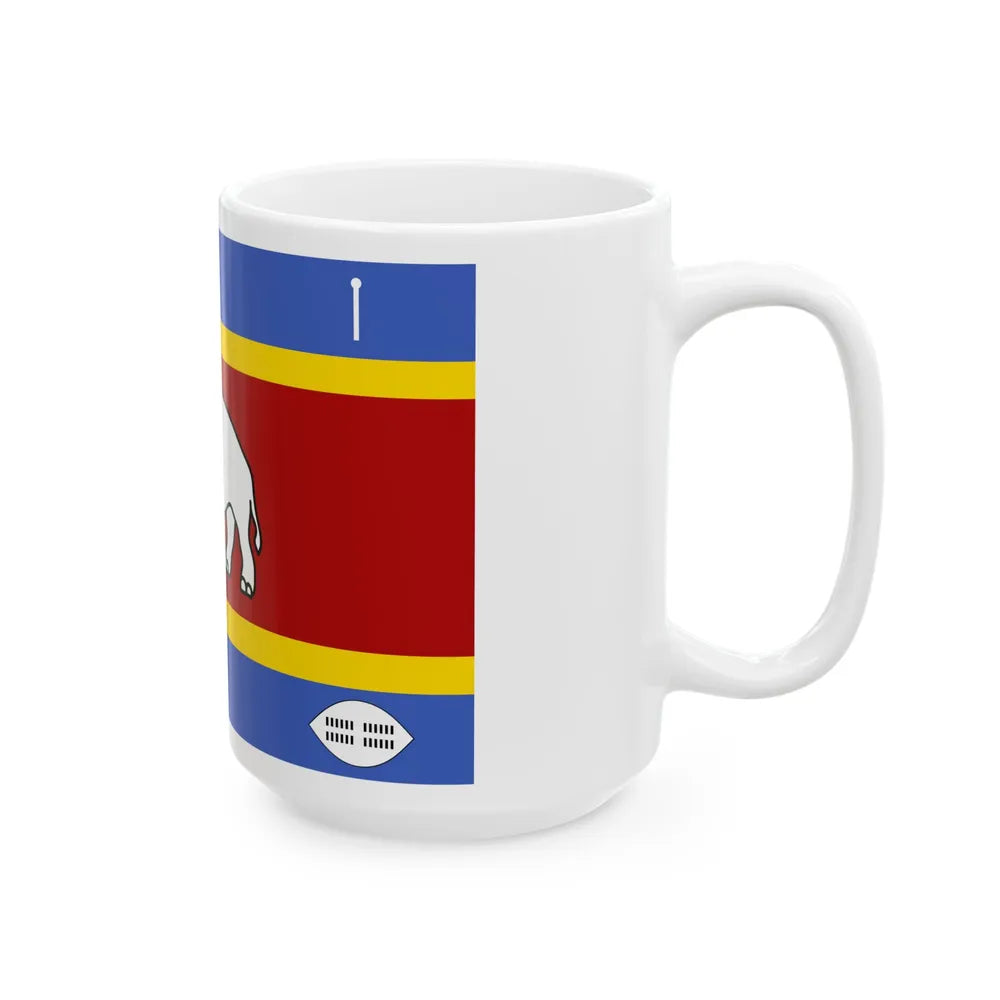 Queen Mother Standard of Eswatini (Eswatini) White Coffee Mug - Go Mug Yourself