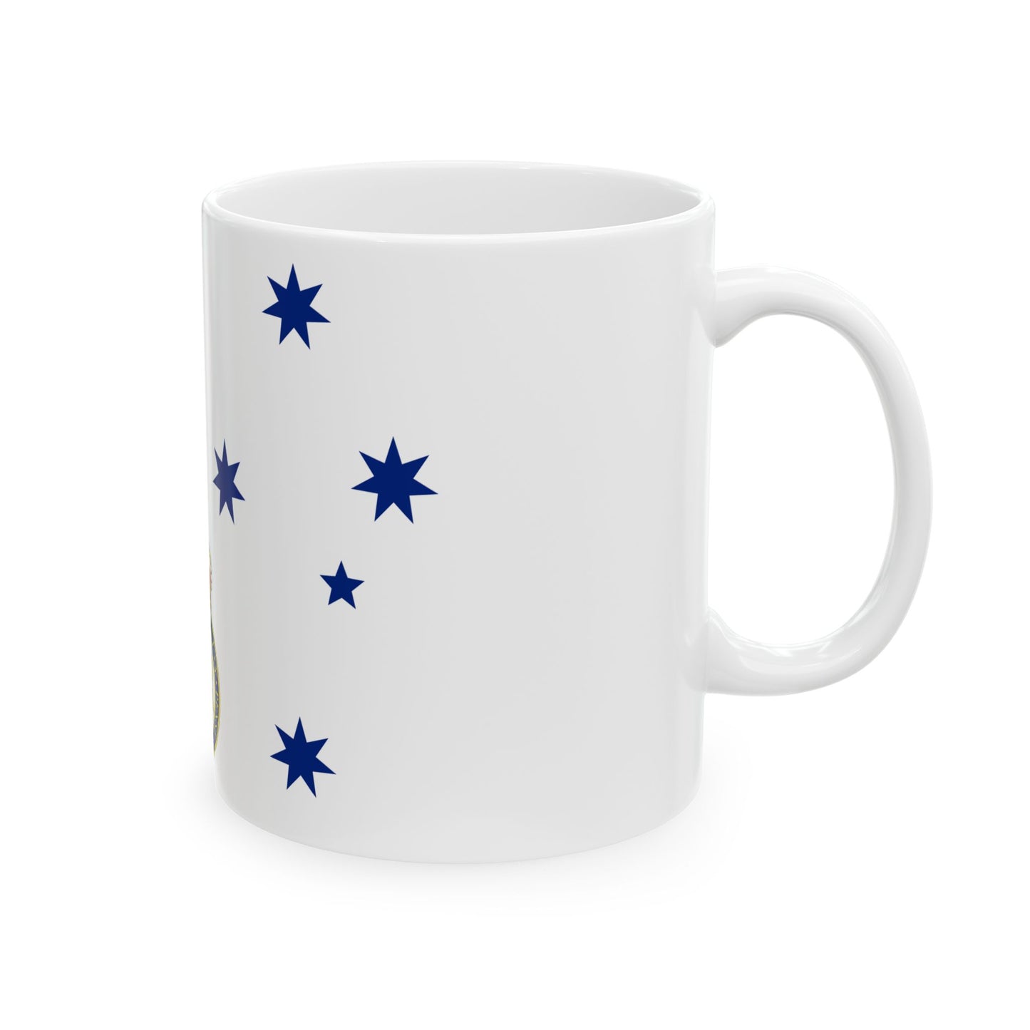 Queens Colour for the Royal Australian Navy (Australia) White Coffee Mug-Go Mug Yourself