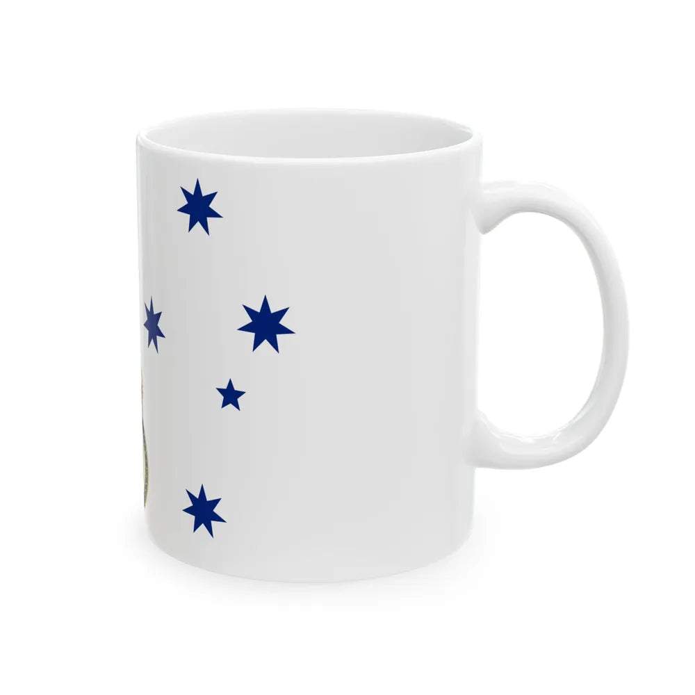 Queens Colour for the Royal Australian Navy (Australia) White Coffee Mug - Go Mug Yourself