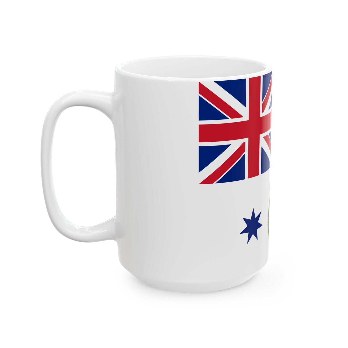 Queens Colour for the Royal Australian Navy (Australia) White Coffee Mug-Go Mug Yourself